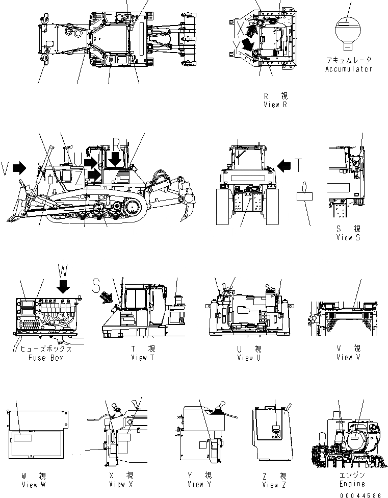 Схема запчастей Komatsu D155AX-6 - МАРКИРОВКА (ИСПАНИЯ) (CHARACTER)(№8-88) МАРКИРОВКА