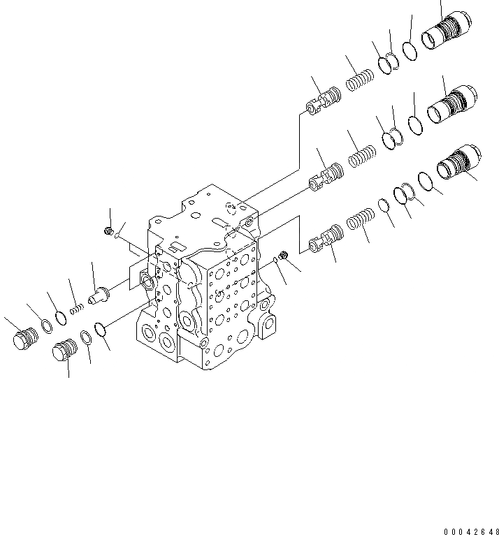 Схема запчастей Komatsu D155AX-6 - УПРАВЛЯЮЩ. КЛАПАН (ОДИНОЧН. НАКЛОН.) (C.L.S.S.КЛАПАН) (/9)(№8-) ОСНОВН. КОМПОНЕНТЫ И РЕМКОМПЛЕКТЫ