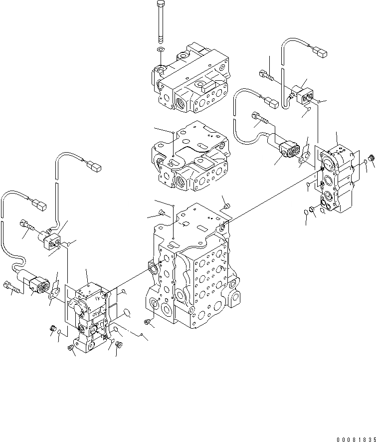 Схема запчастей Komatsu D155AX-6 - УПРАВЛЯЮЩ. КЛАПАН (ОДИНОЧН. НАКЛОН.) (C.L.S.S.КЛАПАН) (/9)(№8-) ОСНОВН. КОМПОНЕНТЫ И РЕМКОМПЛЕКТЫ