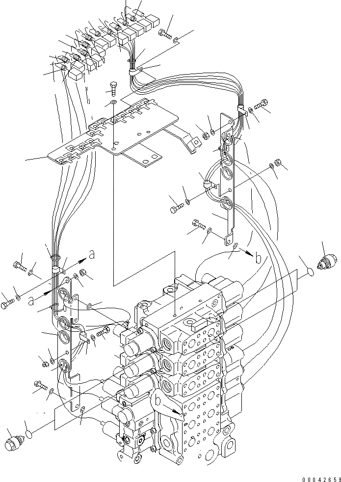 Схема запчастей Komatsu D155AX-6 - УПРАВЛЯЮЩ. КЛАПАН (ДВОЙН. НАКЛОН.) (/)(№8-) ОСНОВН. КОМПОНЕНТЫ И РЕМКОМПЛЕКТЫ