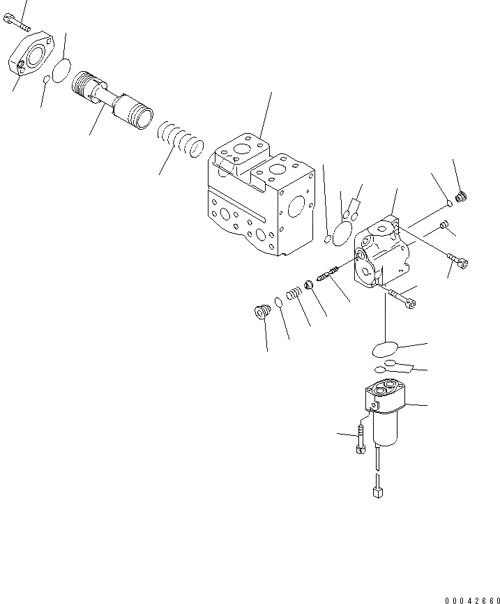 Схема запчастей Komatsu D155AX-6 - QUICK DROP КЛАПАН(№8-) ОСНОВН. КОМПОНЕНТЫ И РЕМКОМПЛЕКТЫ