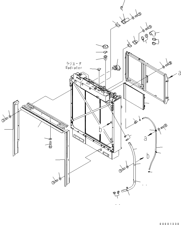 Схема запчастей Komatsu D155AX-6A - ОХЛАЖД-Е (КОНДЕНСАТОР)(№877-899) СИСТЕМА ОХЛАЖДЕНИЯ