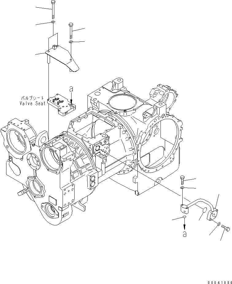 Схема запчастей Komatsu D155AX-6A - АКСЕССУАРЫ (КЛАПАН ТРУБЫ)(№8-) СИЛОВАЯ ПЕРЕДАЧА И КОНЕЧНАЯ ПЕРЕДАЧА