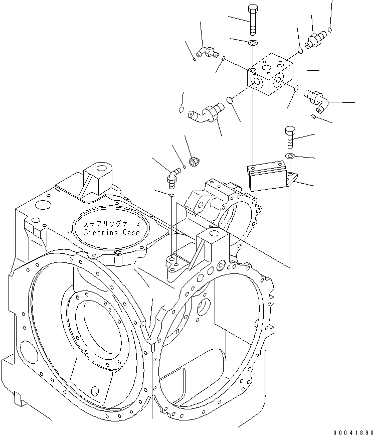 Схема запчастей Komatsu D155AX-6A - ГИДРОЛИНИЯ(№8-) СИЛОВАЯ ПЕРЕДАЧА И КОНЕЧНАЯ ПЕРЕДАЧА