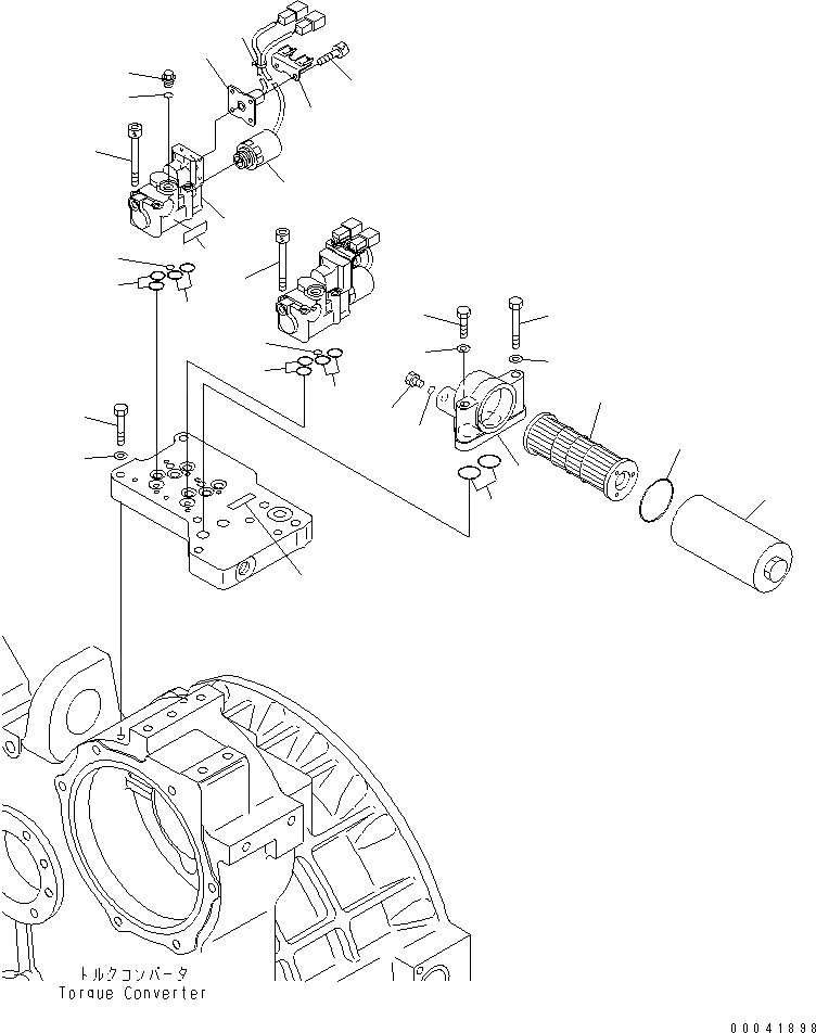 Схема запчастей Komatsu D155AX-6A - ГИДРОТРАНСФОРМАТОР (КЛАПАН БЛОК) (/)(№8-) СИЛОВАЯ ПЕРЕДАЧА И КОНЕЧНАЯ ПЕРЕДАЧА
