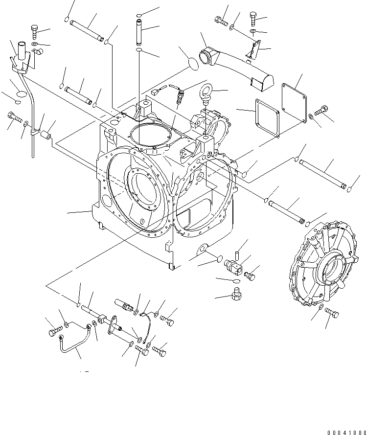 Схема запчастей Komatsu D155AX-6A - ГТР КОРПУС (ДАТЧИК)(№8-) СИЛОВАЯ ПЕРЕДАЧА И КОНЕЧНАЯ ПЕРЕДАЧА