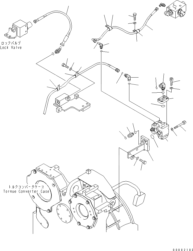 Схема запчастей Komatsu D155AX-6A - СИЛОВАЯ ПЕРЕДАЧА МАСЛ. ЛИНИЯ (РЕДУКЦИОНН. КЛАПАН)(№887-) СИЛОВАЯ ПЕРЕДАЧА И КОНЕЧНАЯ ПЕРЕДАЧА
