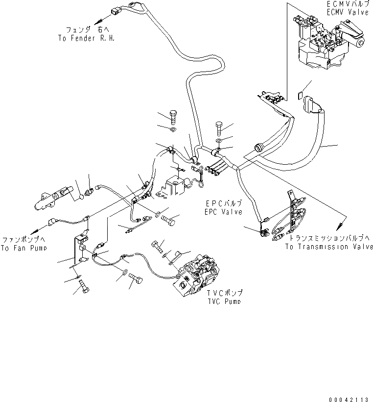 Схема запчастей Komatsu D155AX-6A - ЭЛЕКТРОПРОВОДКА (СИЛОВАЯ ЛИНИЯ) (ДЛЯ ЭЛЕКТРИЧ. СИСТЕМА МОНИТОРА ПАНЕЛЬ) (/)(№8-) СИЛОВАЯ ПЕРЕДАЧА И КОНЕЧНАЯ ПЕРЕДАЧА