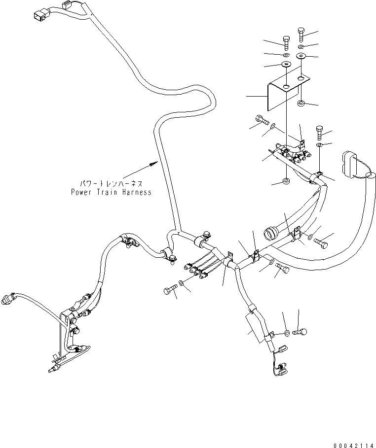 Схема запчастей Komatsu D155AX-6A - ЭЛЕКТРОПРОВОДКА (СИЛОВАЯ ЛИНИЯ) (ДЛЯ ЭЛЕКТРИЧ. СИСТЕМА МОНИТОРА ПАНЕЛЬ) (/)(№8-) СИЛОВАЯ ПЕРЕДАЧА И КОНЕЧНАЯ ПЕРЕДАЧА