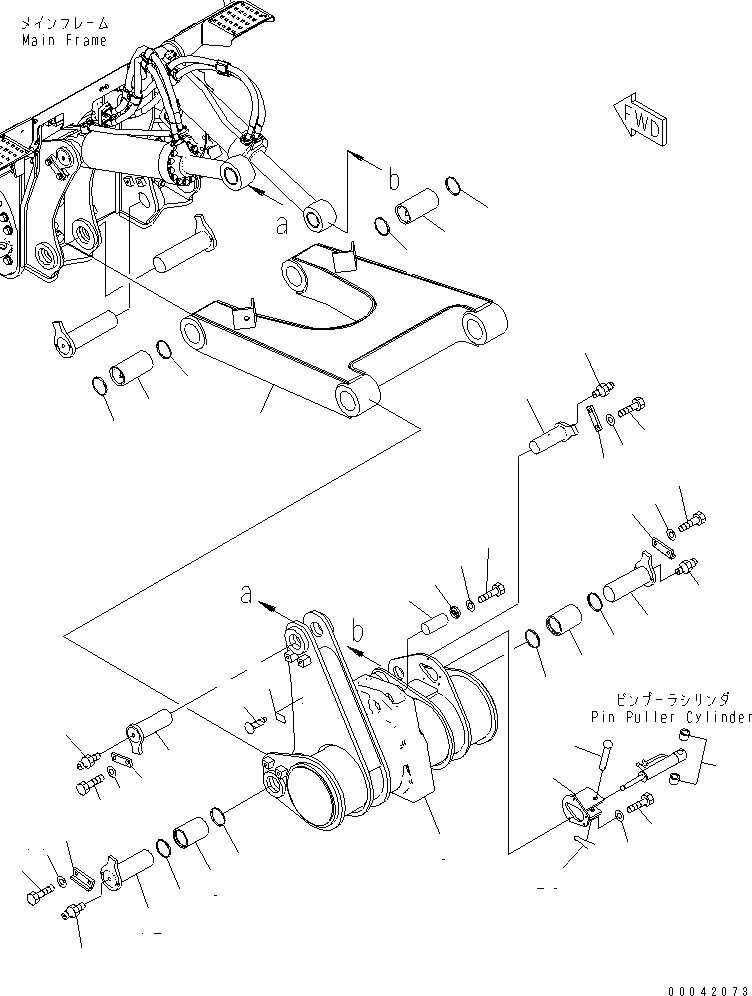 Схема запчастей Komatsu D155AX-6A - РЫХЛИТЕЛЬ (ДЛЯ ГИГАНТСК. РЫХЛИТ)(№8-) РАБОЧЕЕ ОБОРУДОВАНИЕ