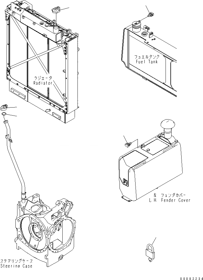 Схема запчастей Komatsu D155AX-6A - АНТИВАНДАЛЬНАЯ КРЫШКА(№877-88) РАЗНОЕ