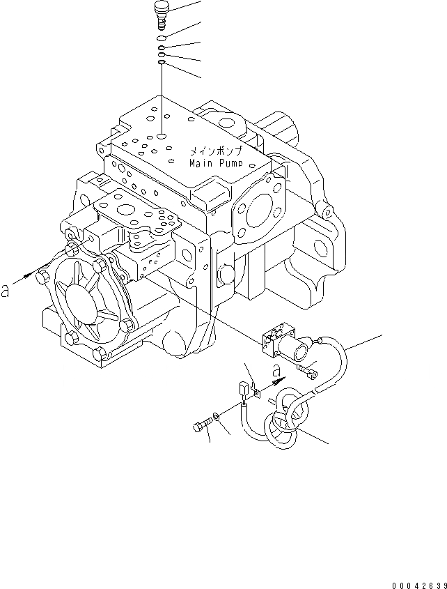 Схема запчастей Komatsu D155AX-6A - H.S.S. НАСОС (/)(№8-) ОСНОВН. КОМПОНЕНТЫ И РЕМКОМПЛЕКТЫ