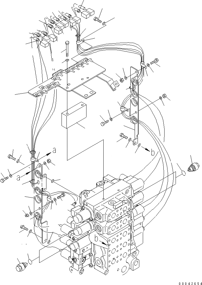 Схема запчастей Komatsu D155AX-6A - УПРАВЛЯЮЩ. КЛАПАН (ОДИНОЧН. НАКЛОН.) (9/9)(№8-) ОСНОВН. КОМПОНЕНТЫ И РЕМКОМПЛЕКТЫ
