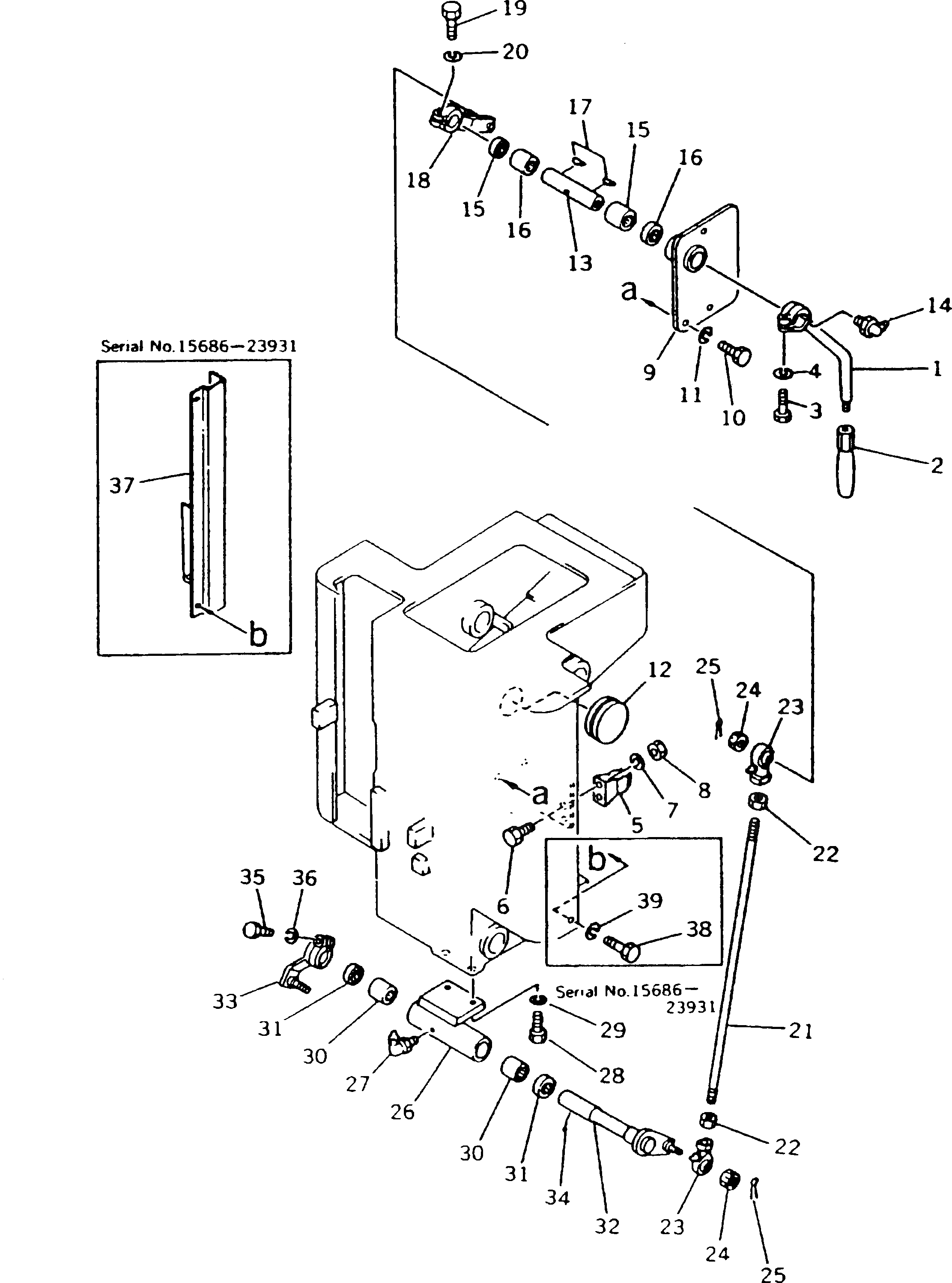 Схема запчастей Komatsu D155C-1P-ZZ - РЫЧАГ СБРОСА ДАВЛЕНИЯ КОМПОНЕНТЫ ДВИГАТЕЛЯ И ЭЛЕКТРИКА