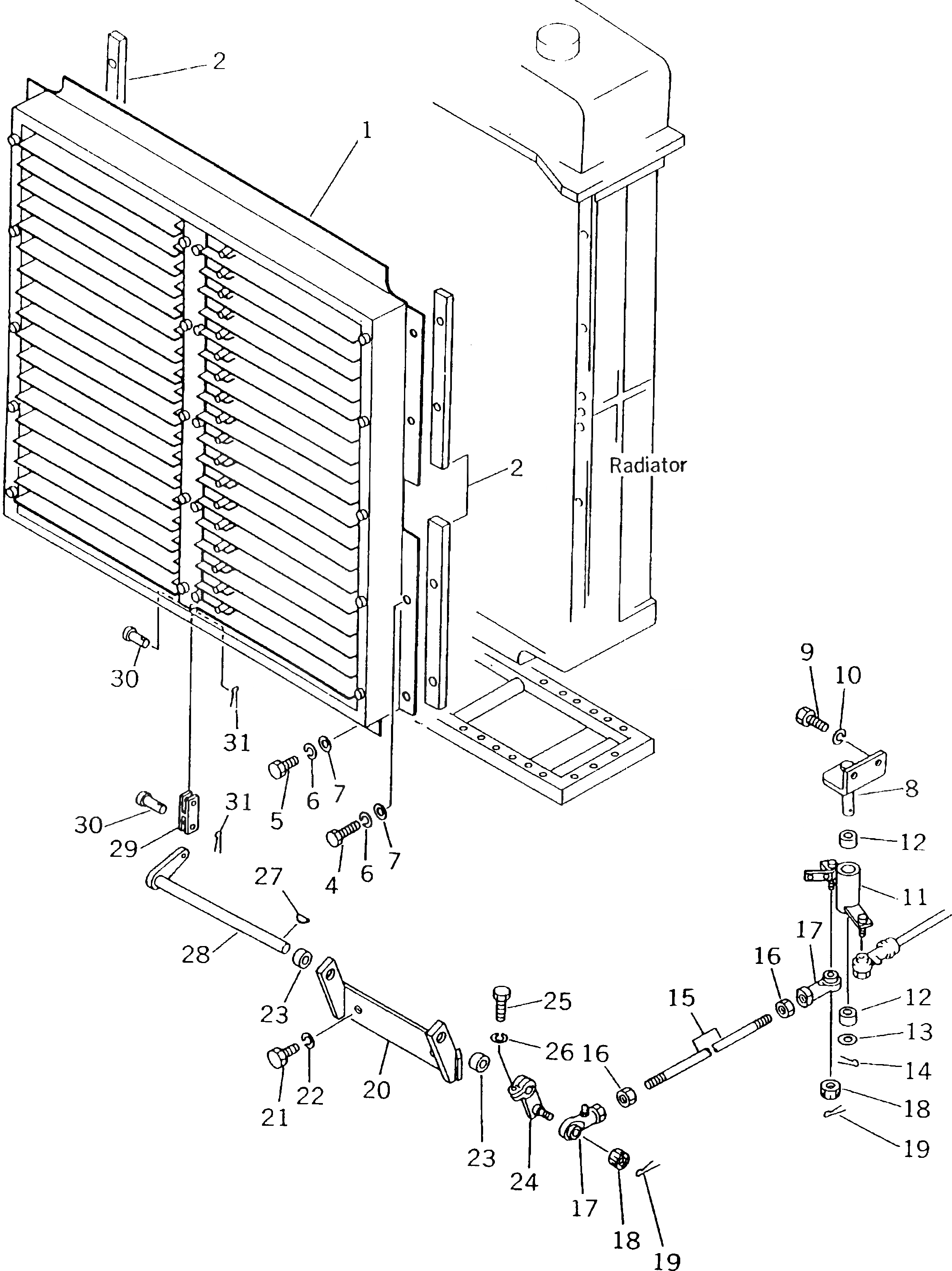 Схема запчастей Komatsu D155C-1P-ZZ - ЗАСЛОНКА РАДИАТОРА И IT УПРАВЛ-Е (/) КОМПОНЕНТЫ ДВИГАТЕЛЯ И ЭЛЕКТРИКА