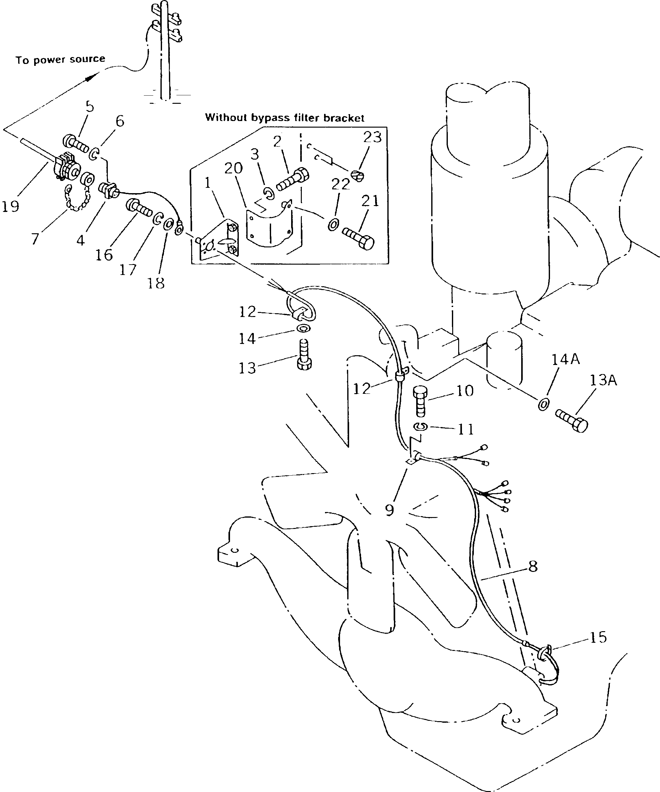 Схема запчастей Komatsu D155C-1P-ZZ - ДВИГАТЕЛЬ ОБОГРЕВАТЕЛЬ.(№-) КОМПОНЕНТЫ ДВИГАТЕЛЯ И ЭЛЕКТРИКА