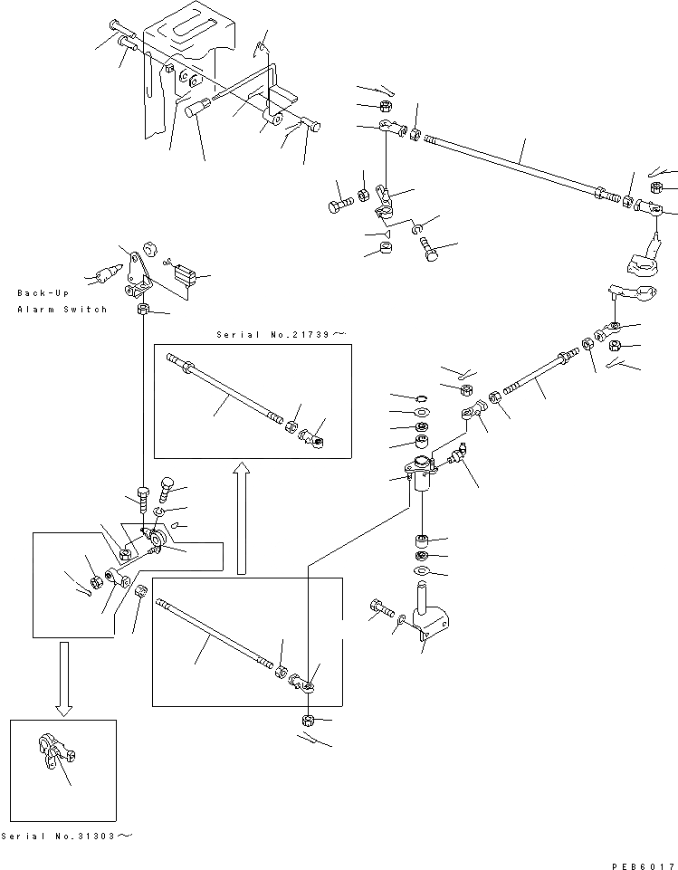 Схема запчастей Komatsu D155C-1P-ZZ - ПРИВОДSHIFT МЕХАНИЗМ И БЛОКИР. ГТР CNVERTER И ТРАНСМИССИЯ