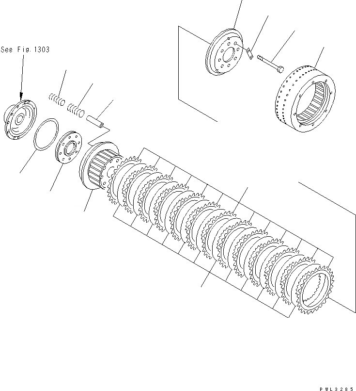 Схема запчастей Komatsu D155C-1P-ZZ - БОРТОВ. ФРИКЦИОН КОНЕЧНАЯ ПЕРЕДАЧА И СИСТЕМАУПРАВЛЕНИЯ ПОВОРОТОМ