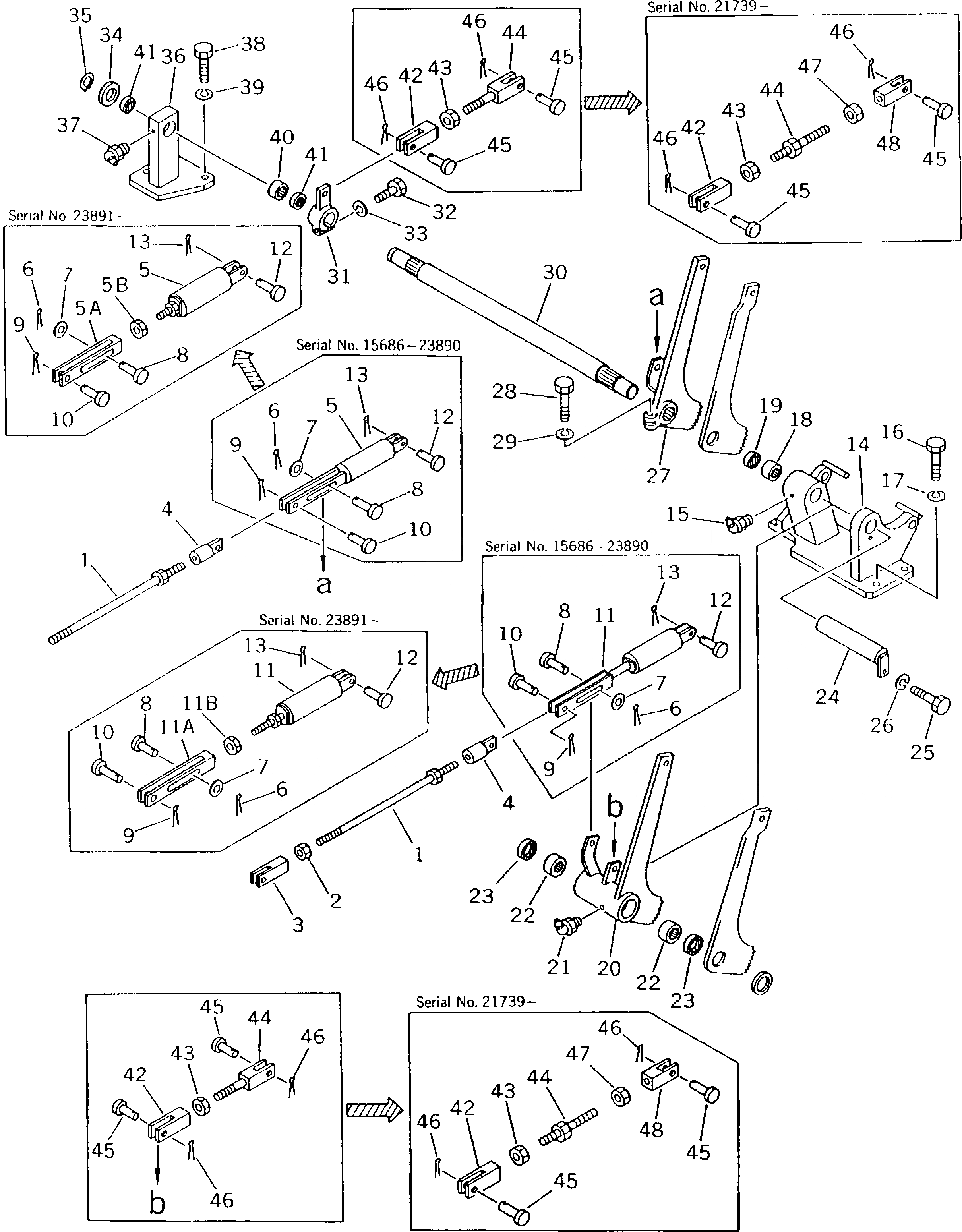 Схема запчастей Komatsu D155C-1P-ZZ - МЕХАНИЗМ УПРАВЛЕНИЯ ПОВОРОТОМ КОНЕЧНАЯ ПЕРЕДАЧА И СИСТЕМАУПРАВЛЕНИЯ ПОВОРОТОМ