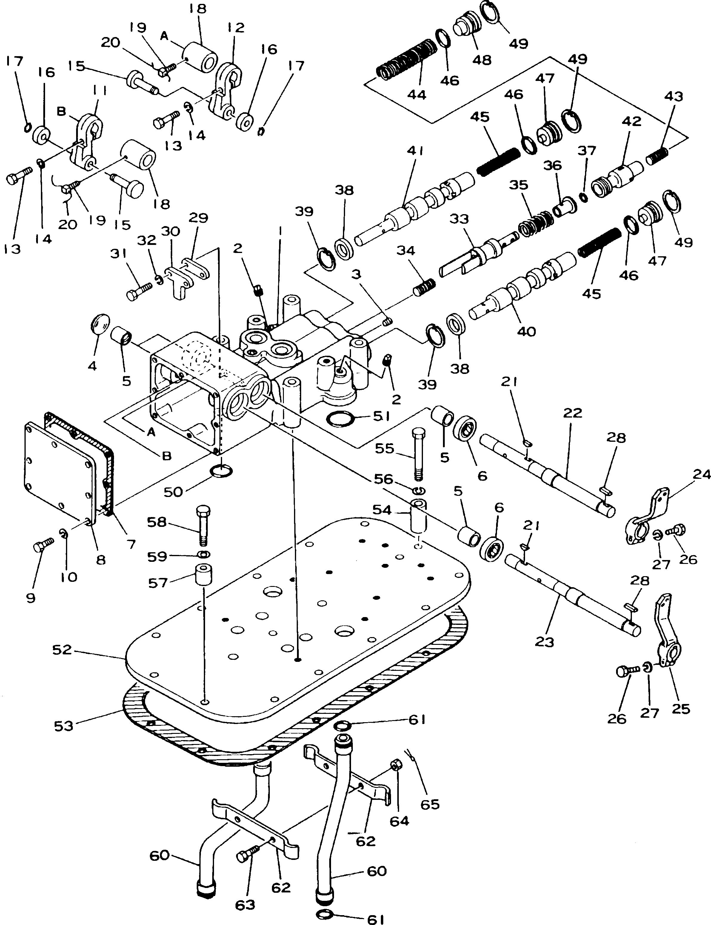 Схема запчастей Komatsu D155C-1P-ZZ - КЛАПАН УПРАВЛЕНИЯ ПОВОРОТОМ КОНЕЧНАЯ ПЕРЕДАЧА И СИСТЕМАУПРАВЛЕНИЯ ПОВОРОТОМ