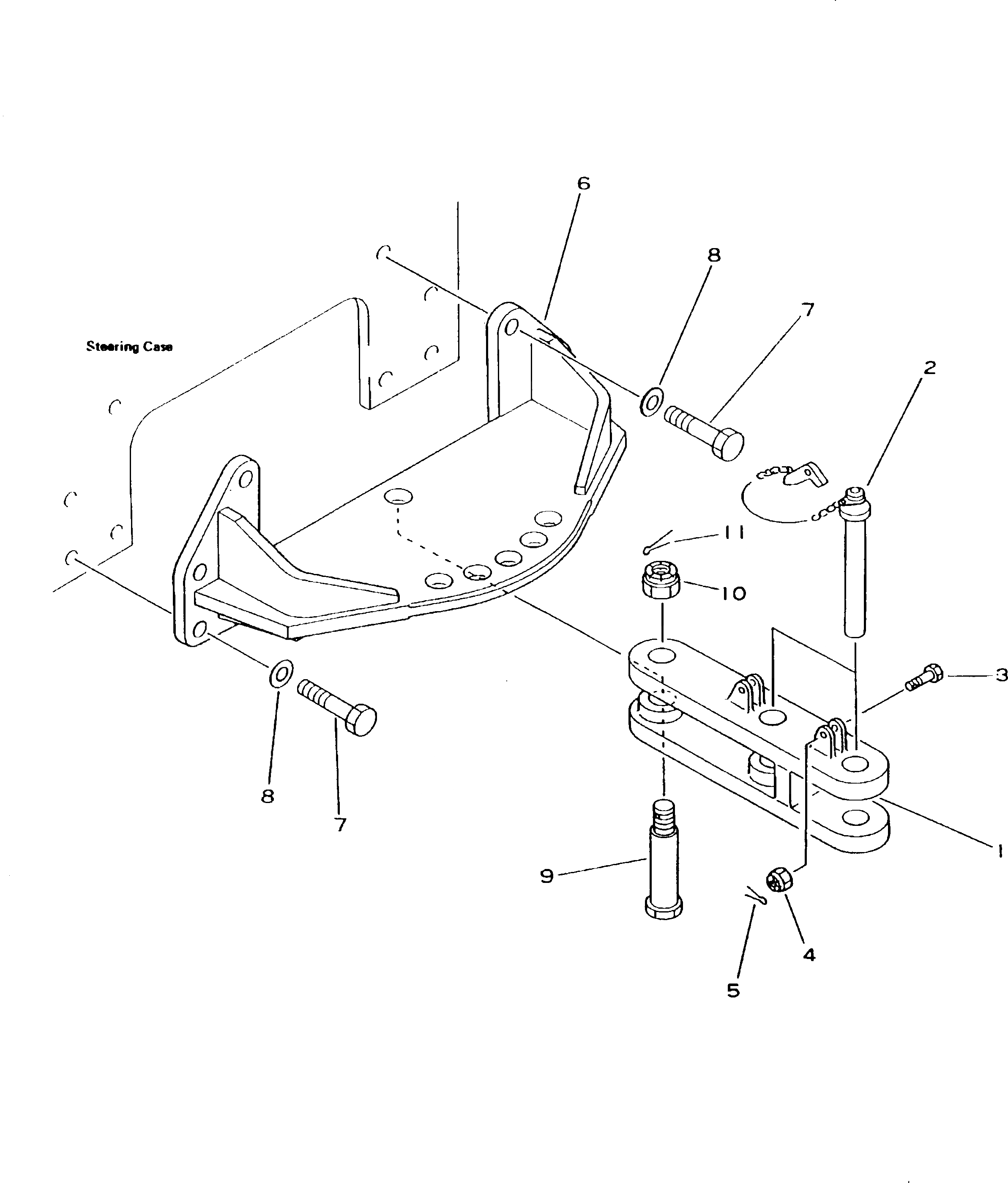 Схема запчастей Komatsu D155C-1P-ZZ - СЦЕПНОЕ УСТРОЙСТВО (ПОВОРОТН.) ЧАСТИ КОРПУСА