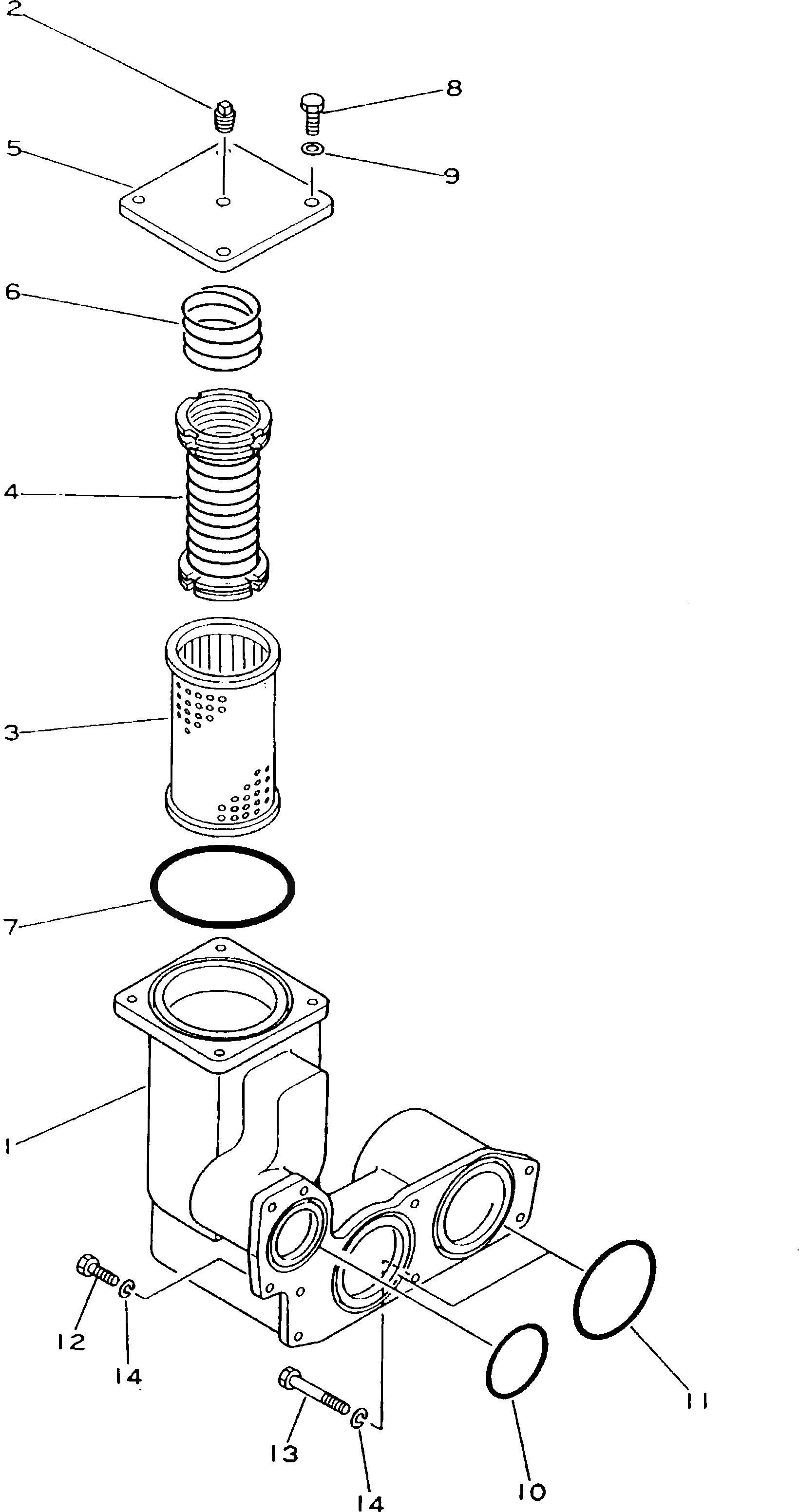 Схема запчастей Komatsu D155C-1P-ZZ - ФИЛЬТР ЛЕБЕДКИ РАБОЧЕЕ ОБОРУДОВАНИЕ