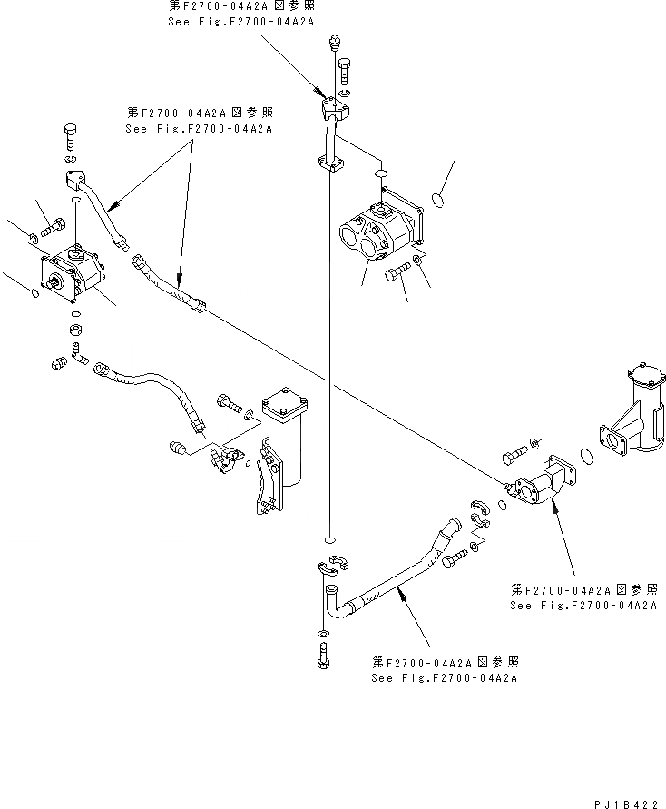 Схема запчастей Komatsu D155C-1P - ГИДРАВЛИКА РУЛ. УПРАВЛЕНИЯ СИЛОВАЯ ПЕРЕДАЧА И КОНЕЧНАЯ ПЕРЕДАЧА