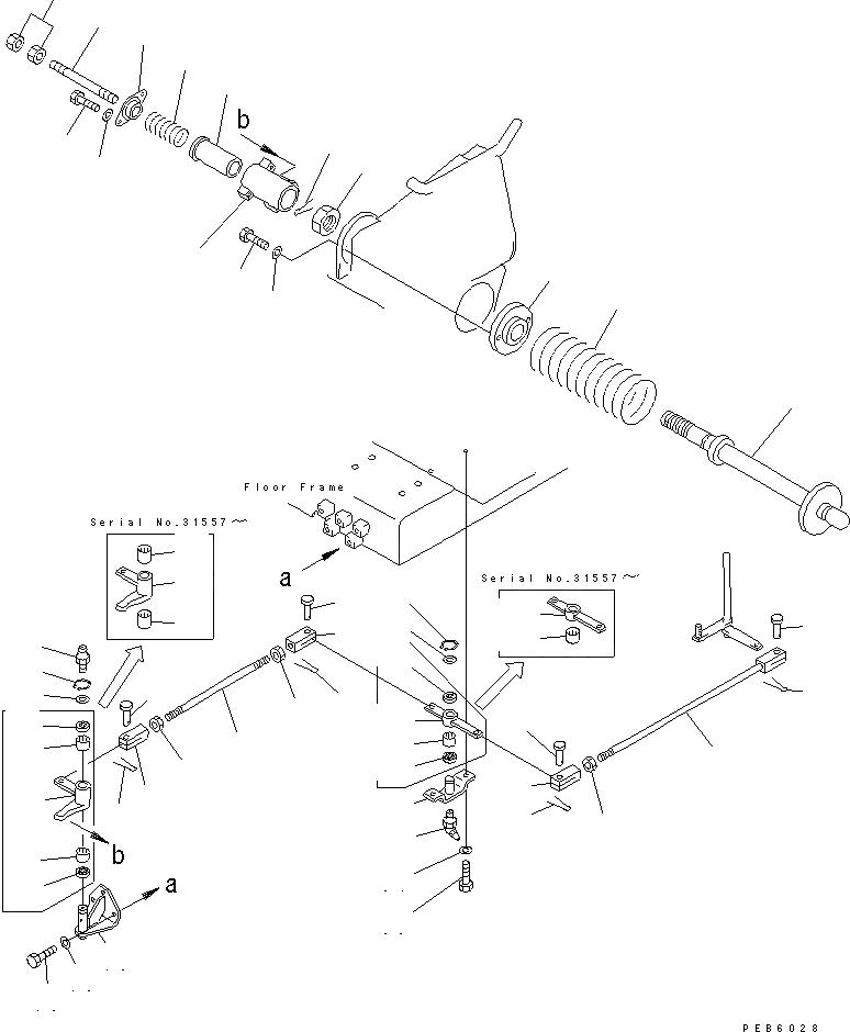 Схема запчастей Komatsu D155C-1P - РЫЧАГ КОНЦЕВОГО ВЫКЛЮЧ-ЛЯ ПОДЪЕМА СТРЕЛЫ(№8-7) КАБИНА ОПЕРАТОРА И СИСТЕМА УПРАВЛЕНИЯ