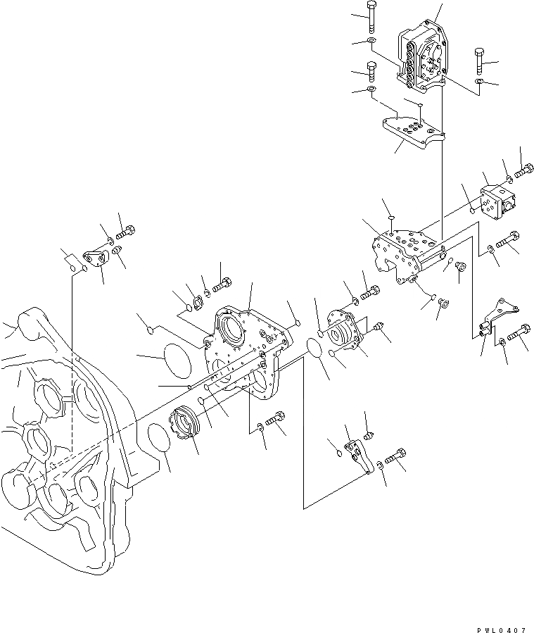 Схема запчастей Komatsu D155C-1P - ЛЕБЕДКА (7/9) РАБОЧЕЕ ОБОРУДОВАНИЕ