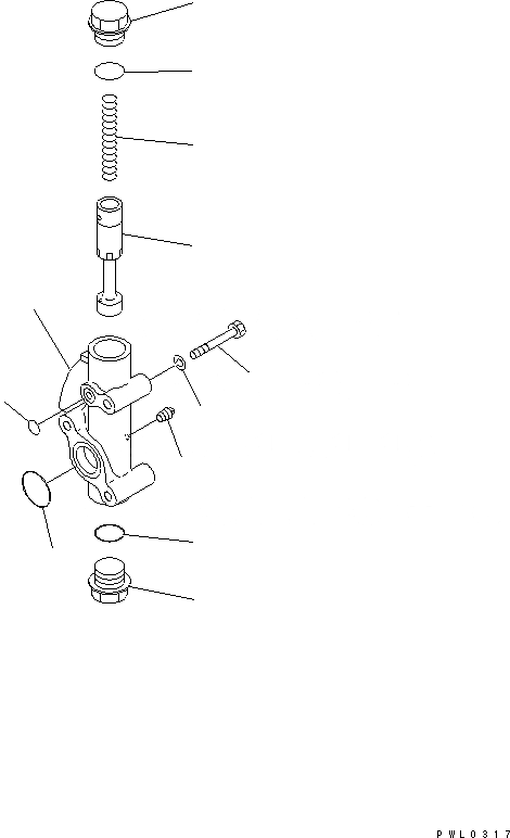 Схема запчастей Komatsu D155C-1D - РЕГУЛИР. КЛАПАН ГТР СИЛОВАЯ ПЕРЕДАЧА И КОНЕЧНАЯ ПЕРЕДАЧА