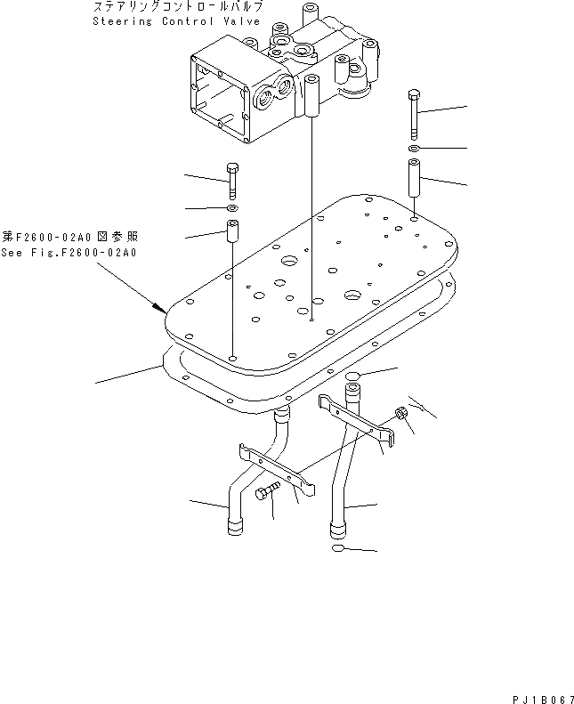 Схема запчастей Komatsu D155C-1D - КЛАПАН УПРАВЛЕНИЯ ПОВОРОТОМ КОМПОНЕНТЫ СИЛОВАЯ ПЕРЕДАЧА И КОНЕЧНАЯ ПЕРЕДАЧА