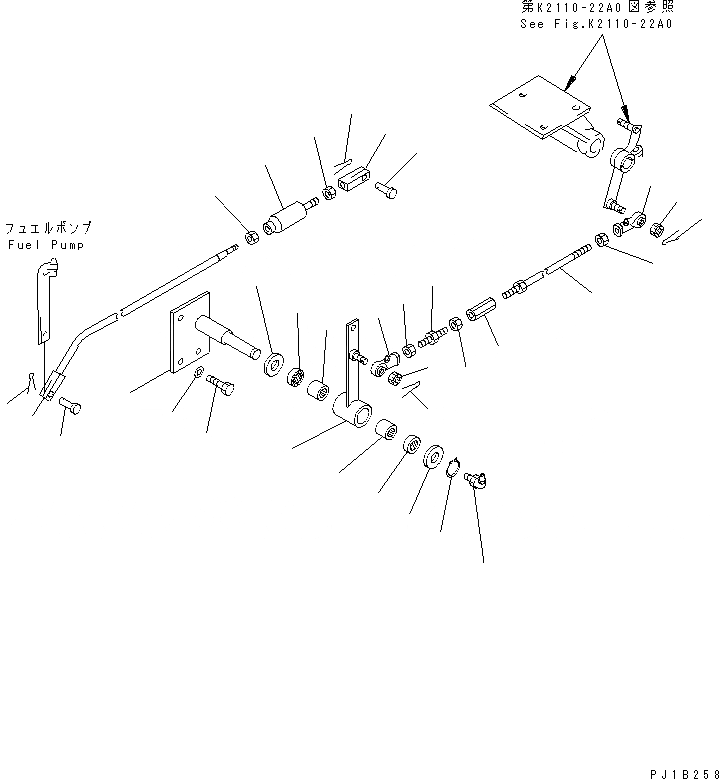 Схема запчастей Komatsu D155C-1D - МЕХАНИЗМ УПРАВЛ-Я ПОДАЧЕЙ ТОПЛИВА КАБИНА ОПЕРАТОРА И СИСТЕМА УПРАВЛЕНИЯ