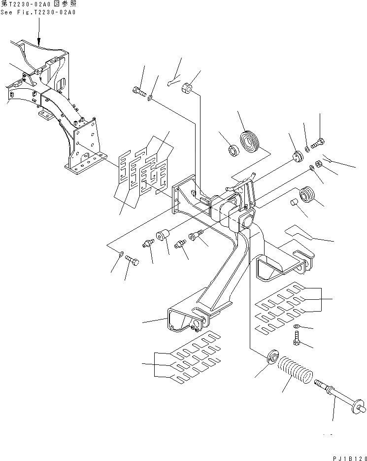Схема запчастей Komatsu D155C-1D - РАМА (/) РАБОЧЕЕ ОБОРУДОВАНИЕ