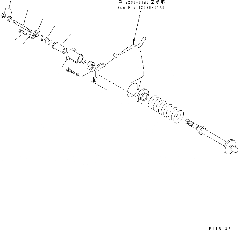 Схема запчастей Komatsu D155C-1D - РЫЧАГ КОНЦЕВОГО ВЫКЛЮЧ-ЛЯ ПОДЪЕМА СТРЕЛЫ РАБОЧЕЕ ОБОРУДОВАНИЕ