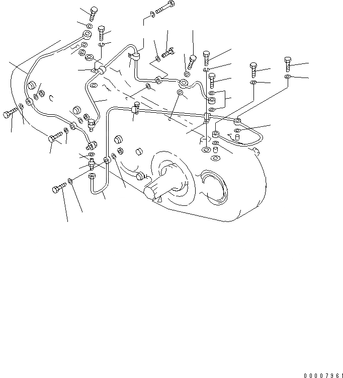 Схема запчастей Komatsu D155C-1 - МЕХ-М ОТБОРА МОЩНОСТИ (/) СИЛОВАЯ ПЕРЕДАЧА И КОНЕЧНАЯ ПЕРЕДАЧА