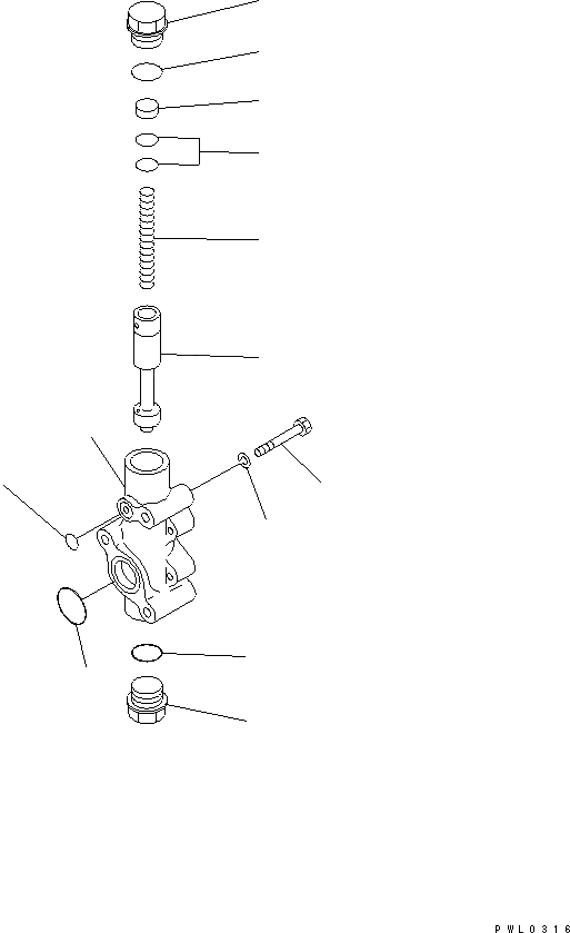Схема запчастей Komatsu D155C-1 - РАЗГРУЗ. КЛАПАН ГТР(№-) СИЛОВАЯ ПЕРЕДАЧА И КОНЕЧНАЯ ПЕРЕДАЧА