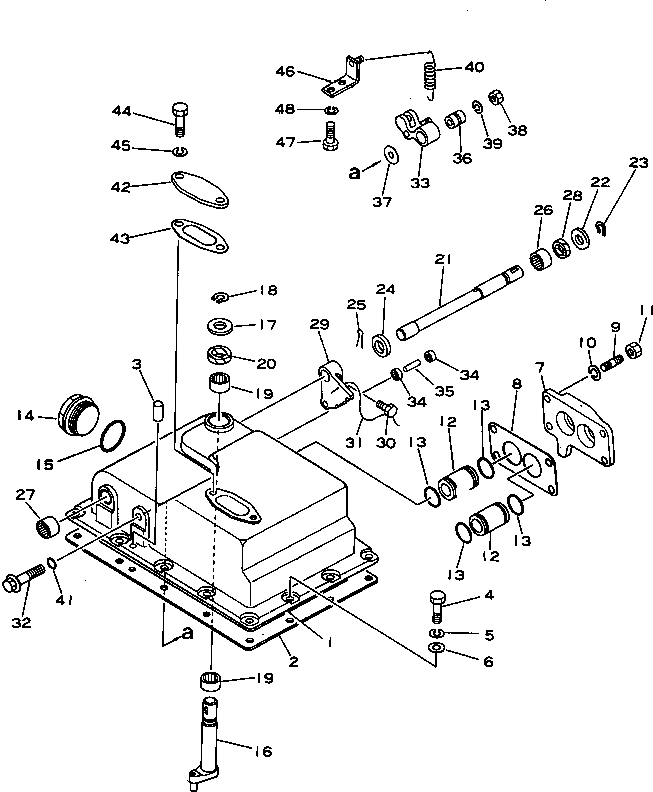 Схема запчастей Komatsu D155C-1 - КЛАПАН РЫЧАГ УПРАВЛ-Я(№8-) СИЛОВАЯ ПЕРЕДАЧА И КОНЕЧНАЯ ПЕРЕДАЧА