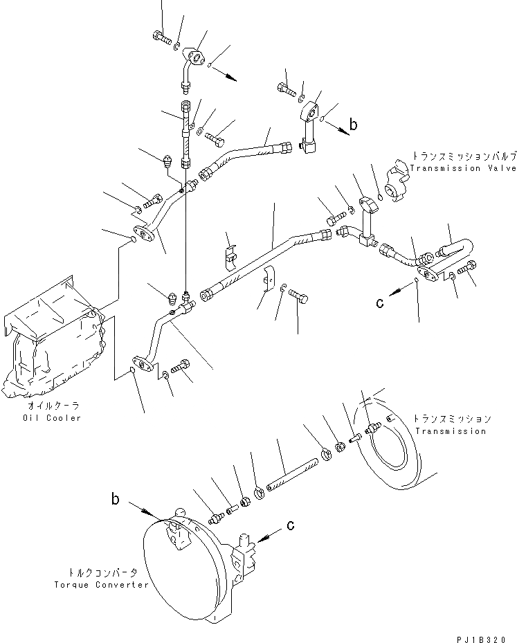 Схема запчастей Komatsu D155C-1 - КЛАПАН УПРАВЛЕНИЯ ТРАНСМИССИЕЙ (ДЛЯ ДВИГАТЕЛЬ)(№8-) СИЛОВАЯ ПЕРЕДАЧА И КОНЕЧНАЯ ПЕРЕДАЧА