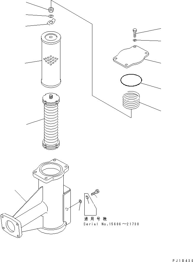 Схема запчастей Komatsu D155C-1 - ФИЛЬТР РУЛЕВ. УПРАВЛ-Я СИЛОВАЯ ПЕРЕДАЧА И КОНЕЧНАЯ ПЕРЕДАЧА