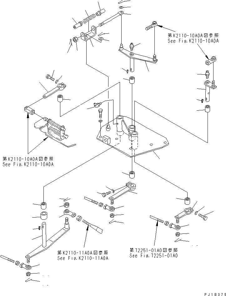 Схема запчастей Komatsu D155C-1 - МЕХАНИЗМ РЫЧАГА УПРАВЛ-Я ЛЕБЕДКОЙ(№7-) КАБИНА ОПЕРАТОРА И СИСТЕМА УПРАВЛЕНИЯ