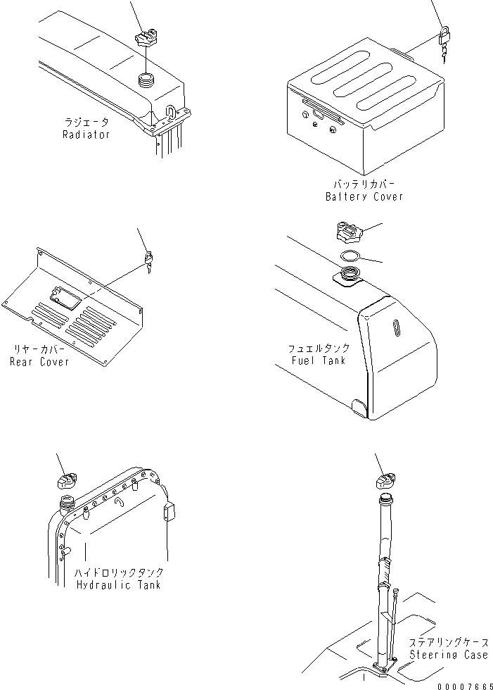 Схема запчастей Komatsu D155C-1 - ЗАЩИТА ОТ ВАНДАЛИЗМА (ДЛЯ ДВИГАТЕЛЬ) (ДЛЯ СНГ)(№8-) РАЗНОЕ