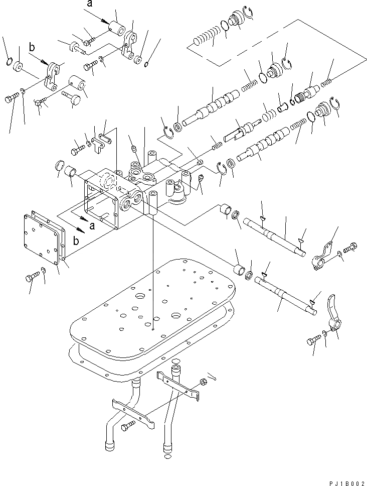 Схема запчастей Komatsu D155C-1 - КЛАПАН УПРАВЛЕНИЯ ПОВОРОТОМ (ДЛЯ ДВИГАТЕЛЬ) (МОРОЗОУСТОЙЧИВ. СПЕЦ-Я)(№9-) СИЛОВАЯ ПЕРЕДАЧА И КОНЕЧНАЯ ПЕРЕДАЧА