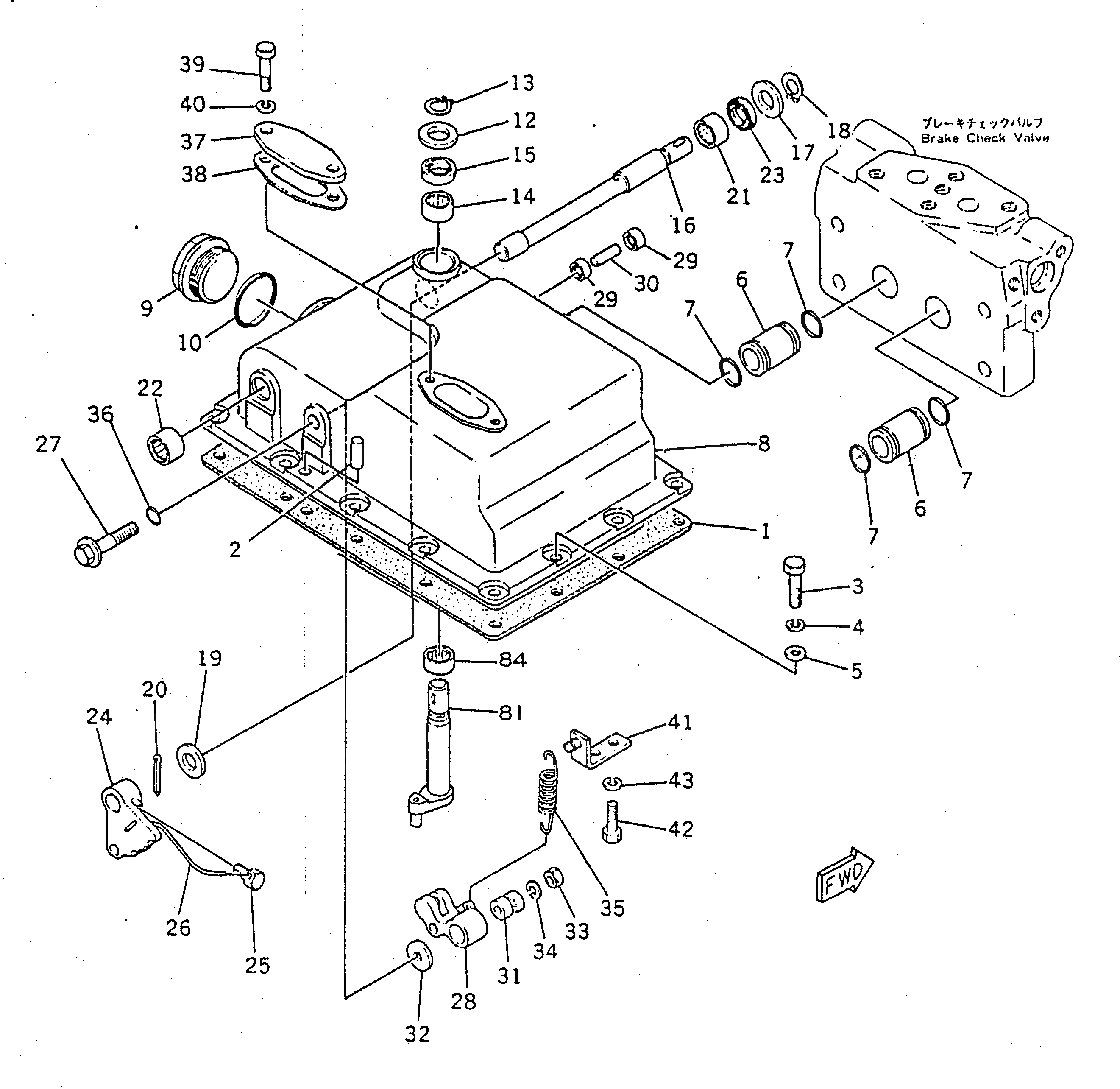 Схема запчастей Komatsu D155S-1 - КЛАПАН УПРАВЛЕНИЯ ТРАНСМИССИЕЙ (/) ГИДРОТРАНСФОРМАТОР И ТРАНСМИССИЯ
