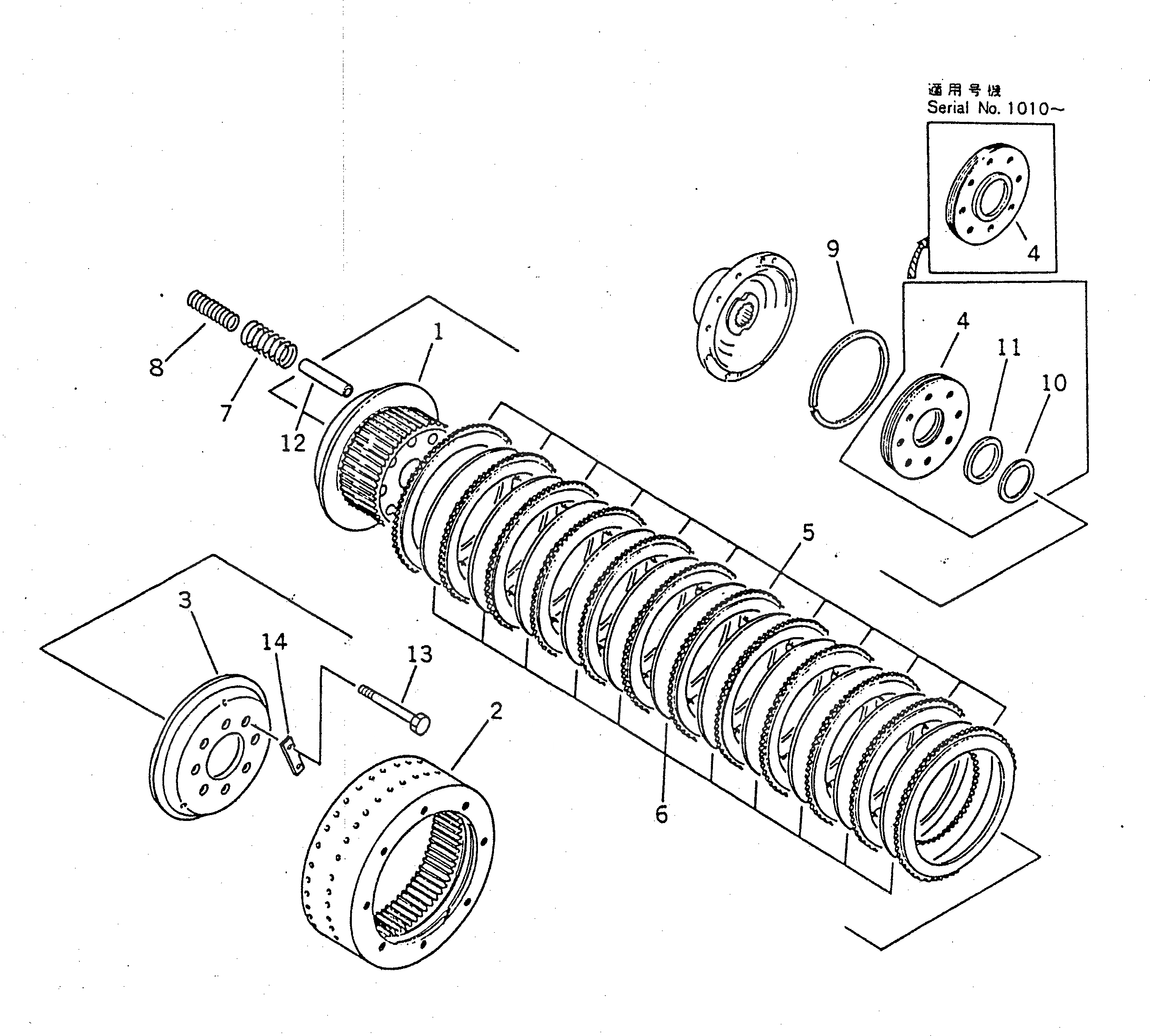 Схема запчастей Komatsu D155S-1 - БОРТОВ. ФРИКЦИОН СИСТЕМАУПРАВЛЕНИЯ ПОВОРОТОМ И КОНЕЧНАЯ ПЕРЕДАЧА