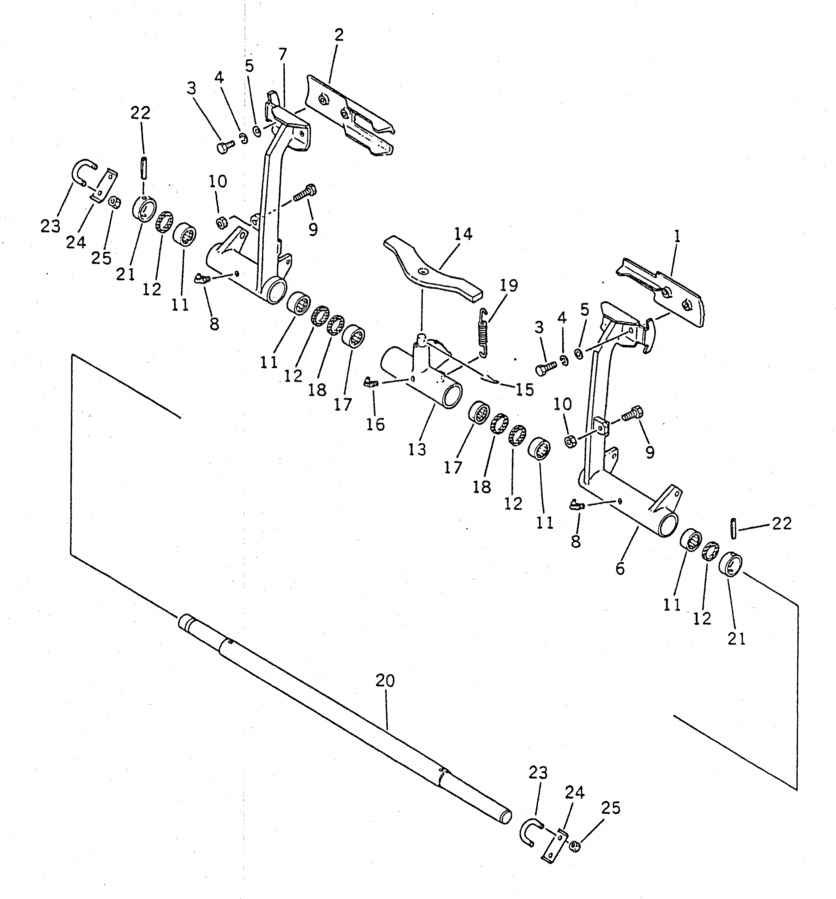 Схема запчастей Komatsu D155S-1 - РУЛЕВ. УПРАВЛЕНИЕ И ПЕДАЛЬ ТОРМОЗА СИСТЕМАУПРАВЛЕНИЯ ПОВОРОТОМ И КОНЕЧНАЯ ПЕРЕДАЧА