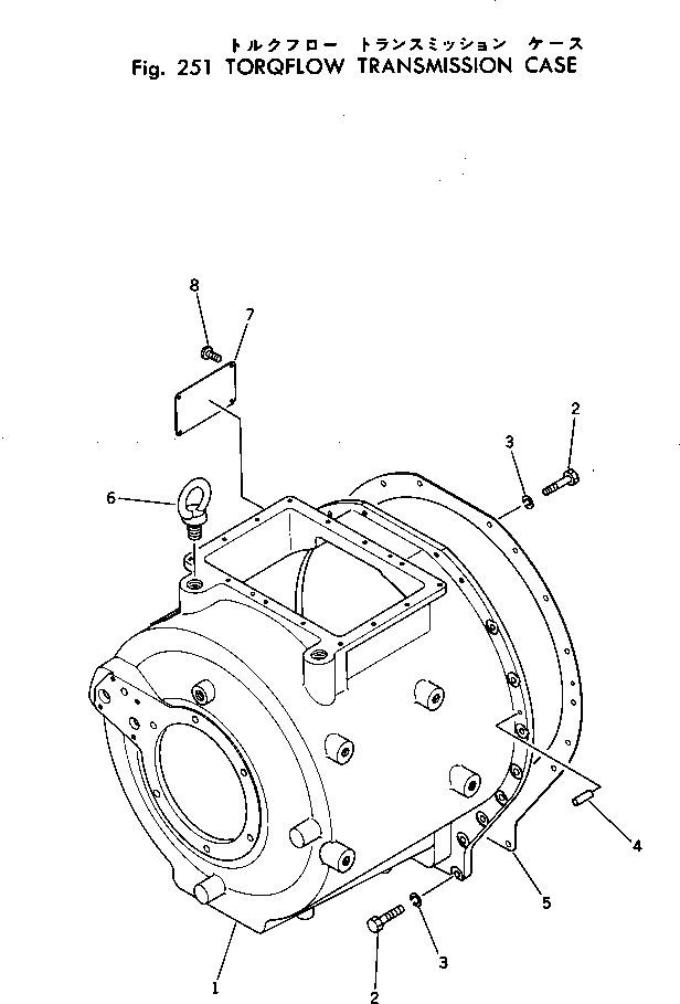 Схема запчастей Komatsu D155W-1 - КОРПУС ГИДРОТРАНСФОРМАТОРА ГИДРОТРАНСФОРМАТОР И ТРАНСМИССИЯ