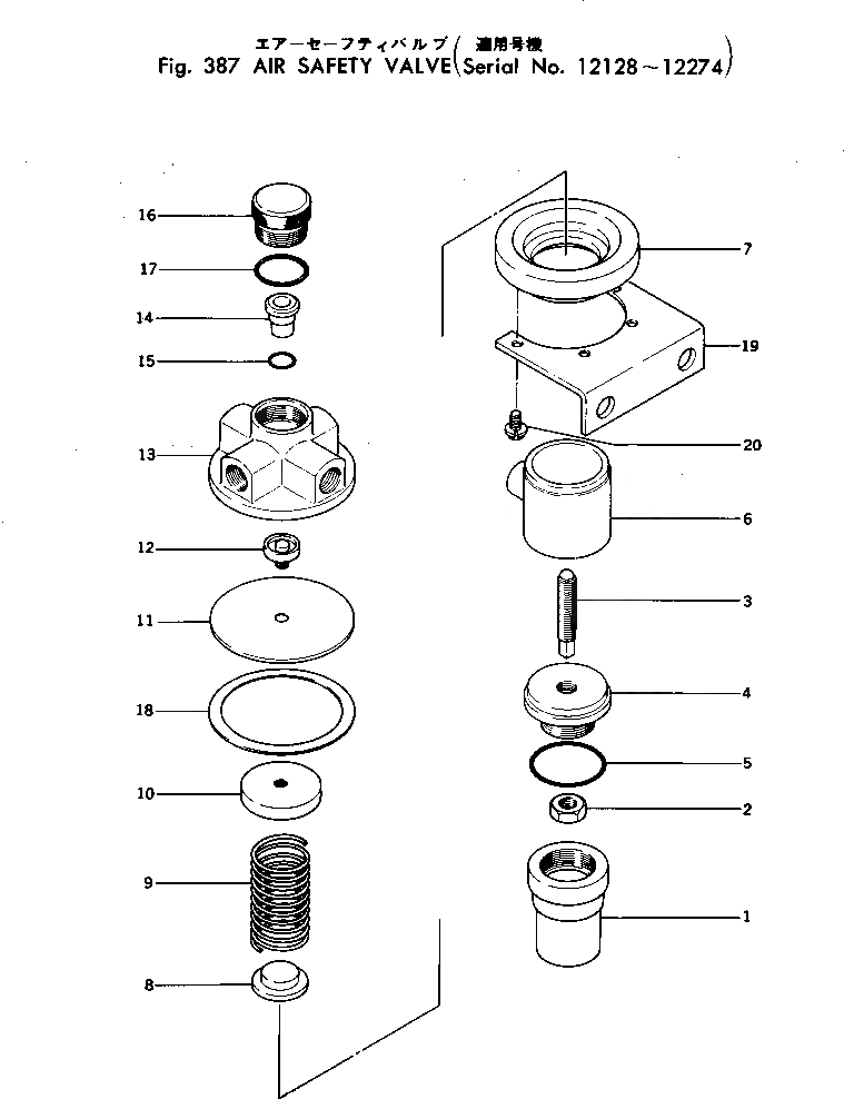 Схема запчастей Komatsu D155W-1 - ВОЗД. КЛАПАН БЕЗОПАСНОСТИ(№8-7) СИСТЕМАУПРАВЛЕНИЯ ПОВОРОТОМ И КОНЕЧНАЯ ПЕРЕДАЧА