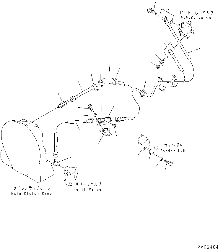 Схема запчастей Komatsu D20A-7-M - РУЛЕВ. УПРАВЛЕНИЕ МАСЛ. ЛИНИИ (ДЛЯ MONO РЫЧАГ РУЛЕВ. УПРАВЛЕНИЕ) СИЛОВАЯ ПЕРЕДАЧА И КОНЕЧНАЯ ПЕРЕДАЧА