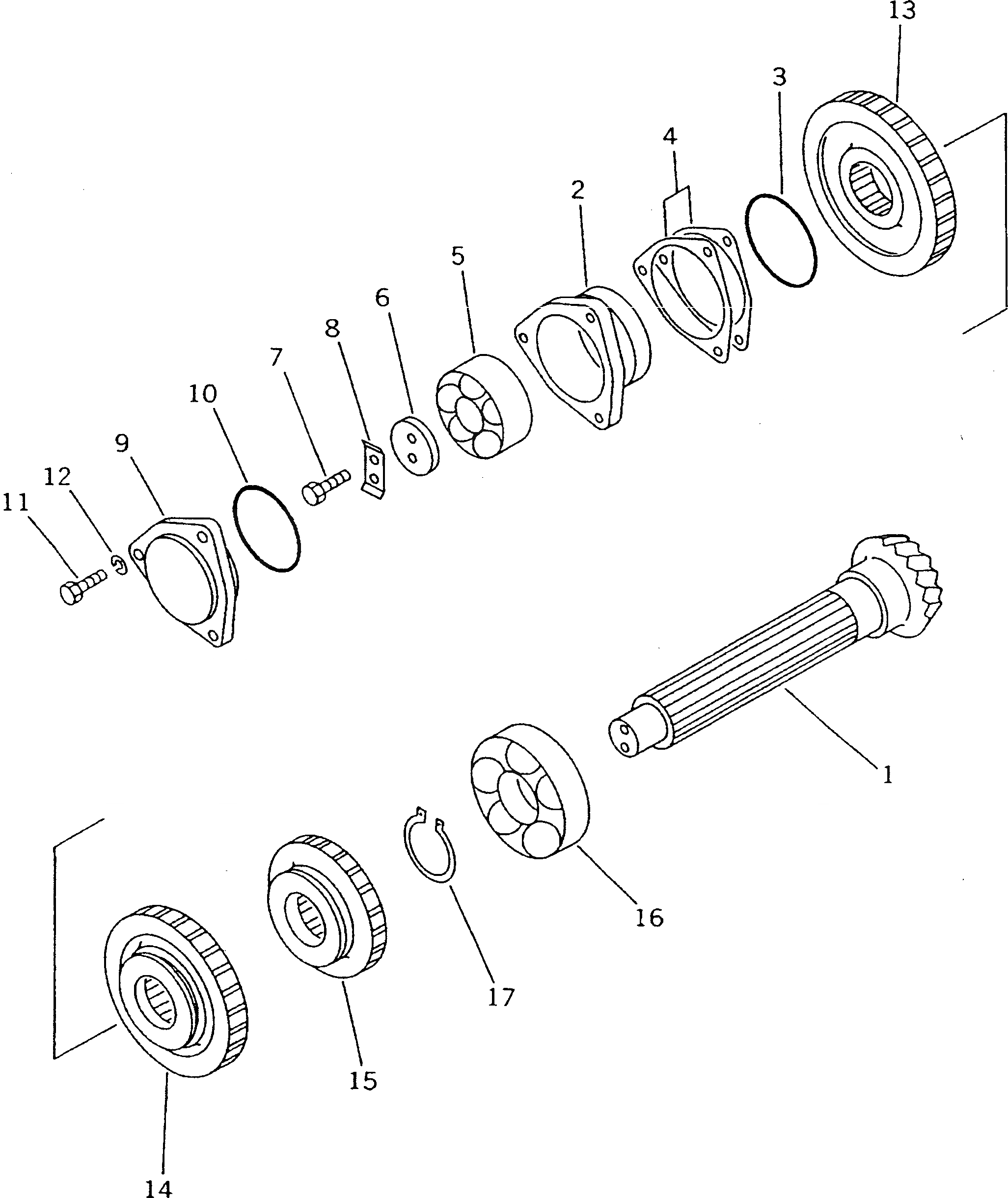 Схема запчастей Komatsu D20A-7 - ТРАНСМИССИЯ (COUNTER ВАЛ И ПРИВОД) (/) (ДЛЯ ЛЕСОЗАГОТОВИТЕЛЬНАЯ ТЕХНИКА) ОСНОВН. МУФТА¤ ДЕМПФЕР¤ ТРАНСМИССИЯ¤ РУЛЕВ. УПРАВЛЕНИЕ И КОНЕЧНАЯ ПЕРЕДАЧА