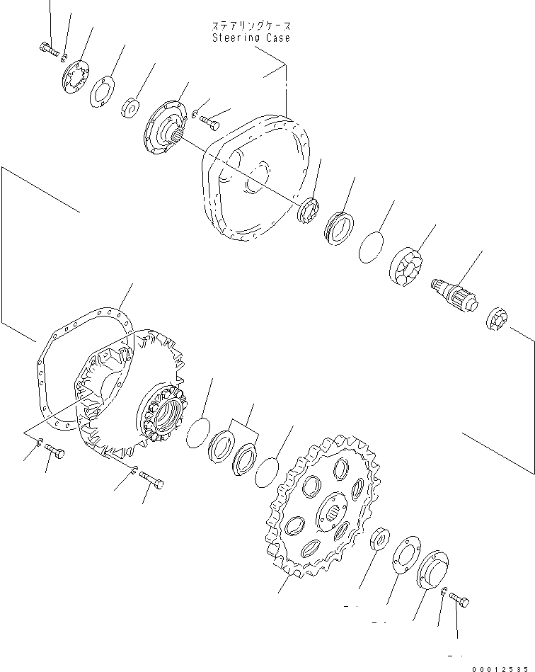 Схема запчастей Komatsu D20A-8 - КОНЕЧНАЯ ПЕРЕДАЧА (ШЕСТЕРНЯ И ЗВЕЗДОЧКА) СИЛОВАЯ ПЕРЕДАЧА И КОНЕЧНАЯ ПЕРЕДАЧА